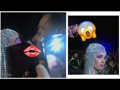 Katy perry kiss a fan in abu dhabi