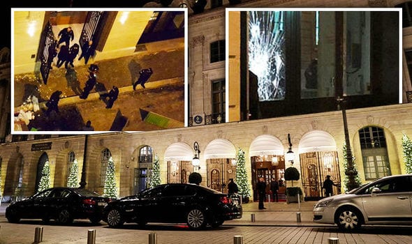 Thieves break in to a jewellery shop at Paris' luxury Ritz hotel