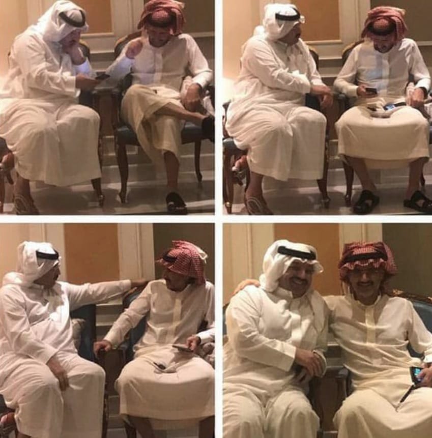 هكذا بدا الوليد بن طلال في اول صورة بعد خروجه من الـ “ريتز-كارلتون”
