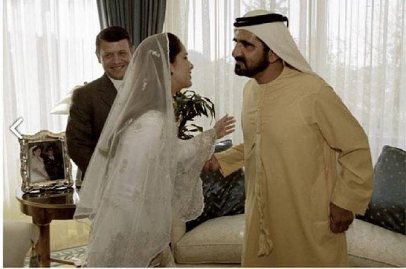 شاهد صور زفاف حاكم دبي من شقيقة ملك الأردن
