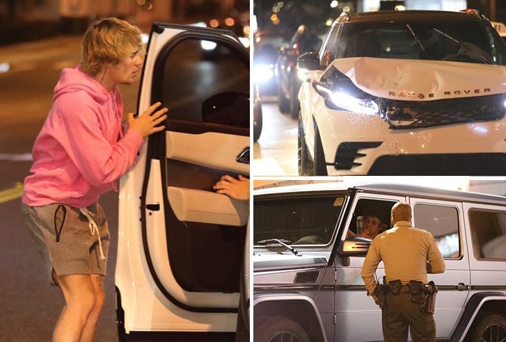 Justin Bieber Is OK After Car Crash in West Hollywood |