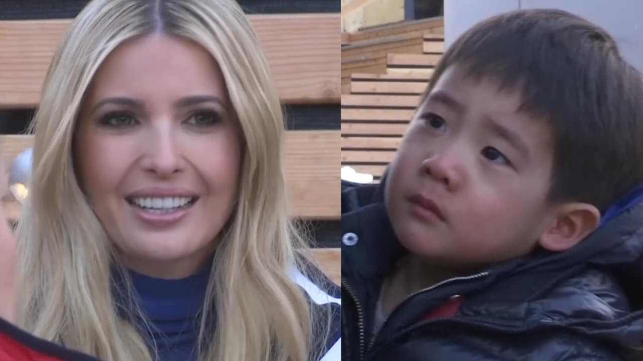 Child cries after meeting Ivanka Trump at Winter Olympics