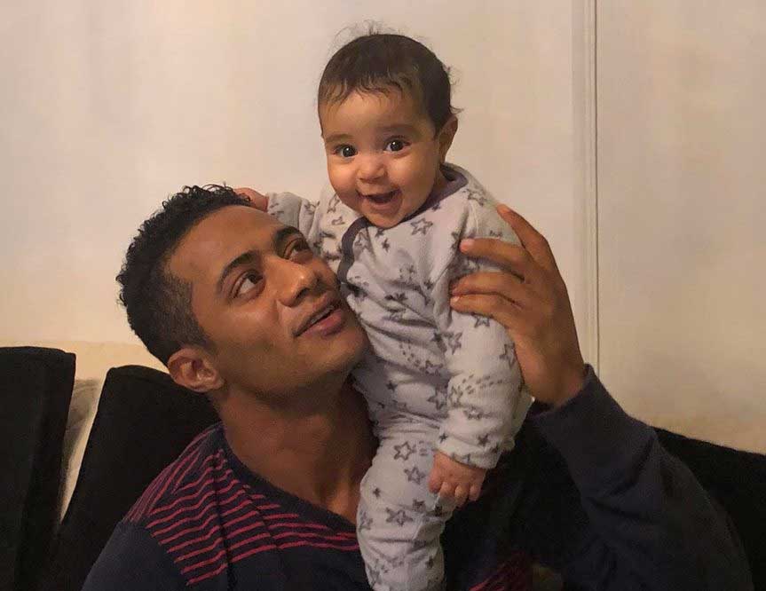 محمد رمضان مع ابنته كنز