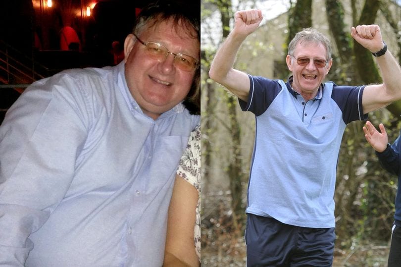 Obese father sheds whopping eight stone so he can donate life-saving kidney to sick son