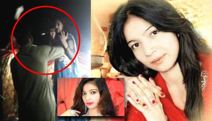Drunk man shoots pregnant singer dead on stage because she refuses to dance for him while men throw money at her in Pakistan