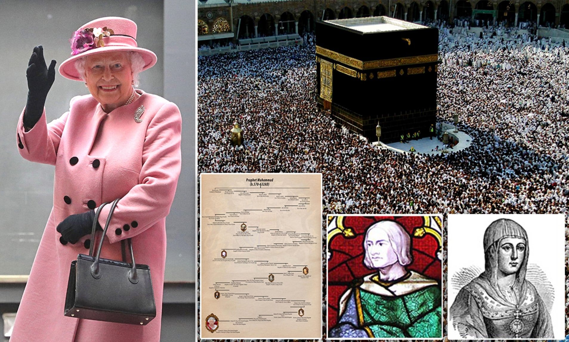 Is the Queen related to Prophet Muhammad?