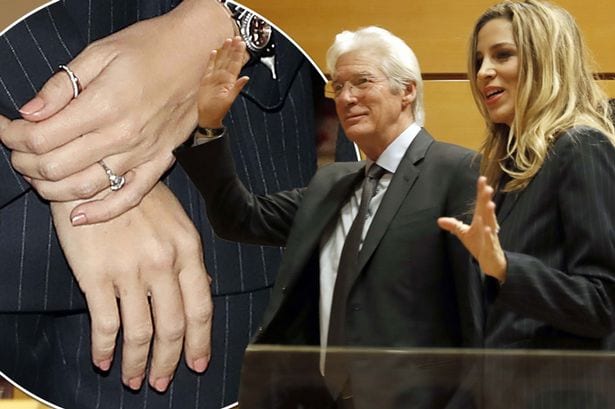 Is Richard Gere engaged? Pretty Woman star, 68, sparks marriage rumours as girlfriend Alejandra Silva, 34, wears diamond ring on THAT finger