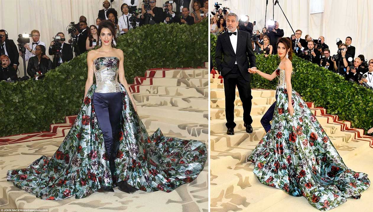 إطلالة امل كلوني في Met Gala