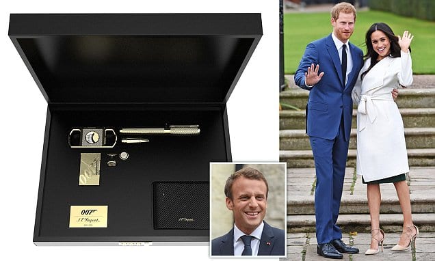Macron set to give Prince Harry a lighter as a wedding gift