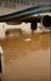 شاهد: غرق مطار الكويت بسبب الامطار
