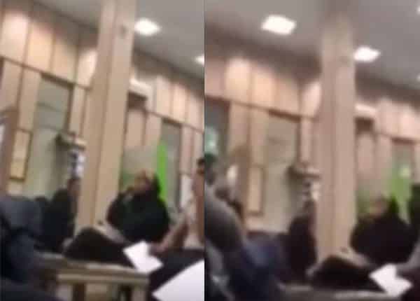 بالفيديو: إيرانية تنهار في أحد بنوك طهران وتطلب من أمريكا ضرب بلادها لإسقاط النظام