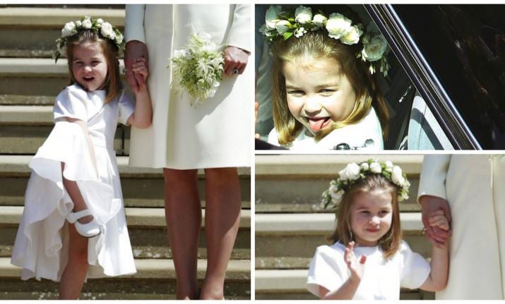 Princess Charlotte Steal The Show At Prince Harry and Meghan Wedding