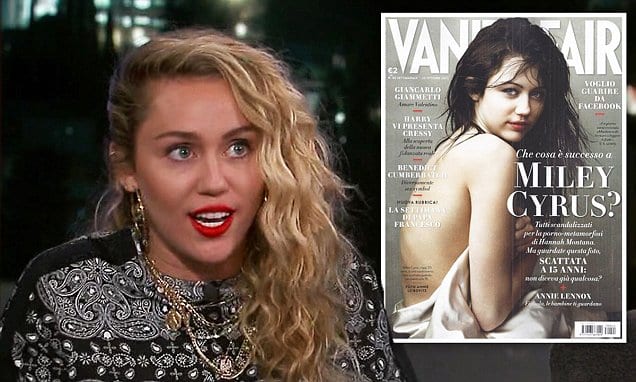 Miley Cyrus says haters 'should be ashamed' about Vanity Fair outrage D