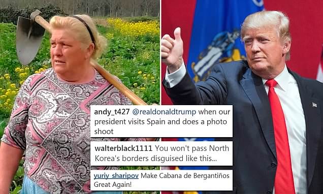 Spanish woman finds social media fame as a Donald Trump lookalike