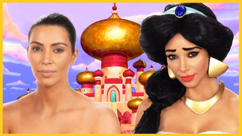 Kim Kardashian Princess Jasmine Transformation