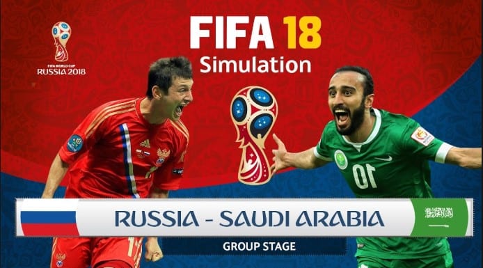 مباراة السعودية - روسيا في افتتاح كأس العالم 2018