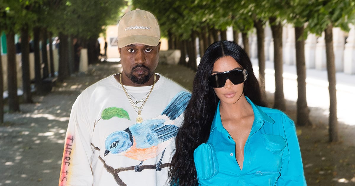 Kim Kardashian and Kanye West Chow Down on Popeyes 'Fresh Off The Plane' From Paris Fashion Week