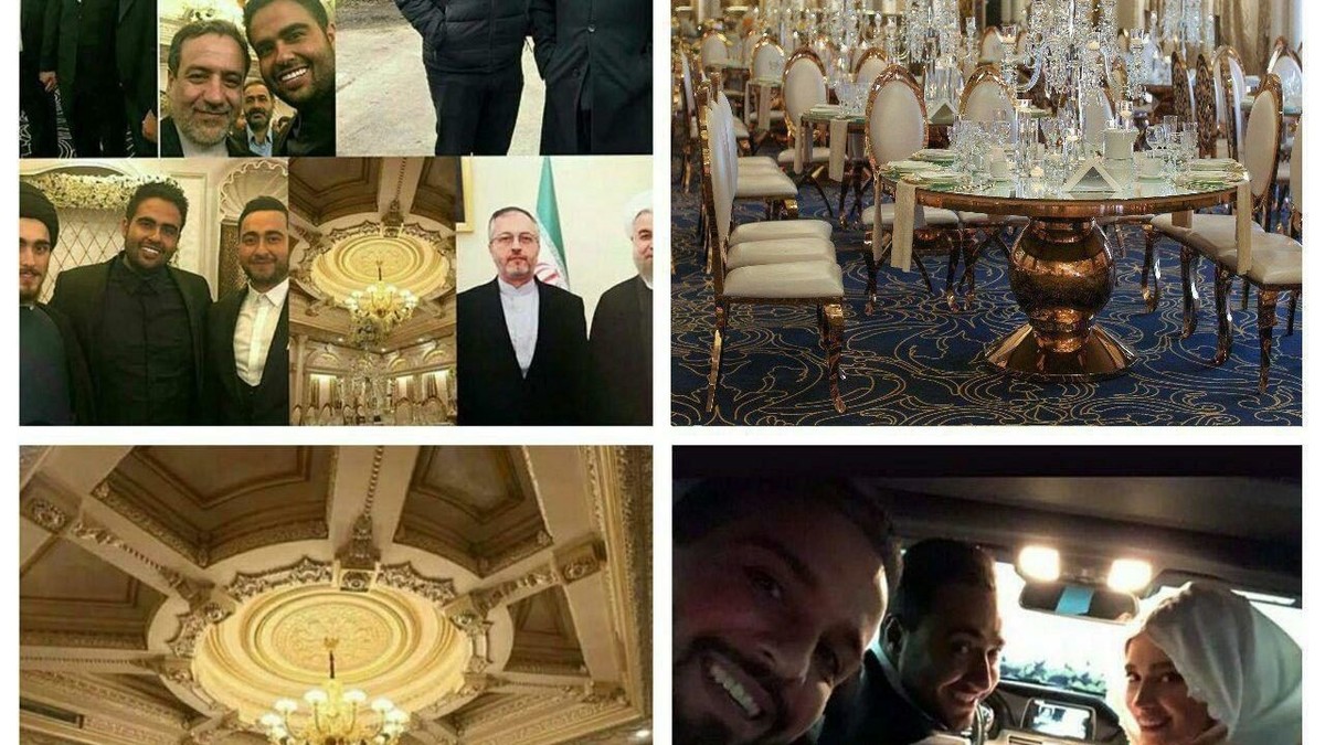 زفاف فاخر بذخ بعز التقشف لابن سفير إيران بالدنمارك يثير جدلا في طهران