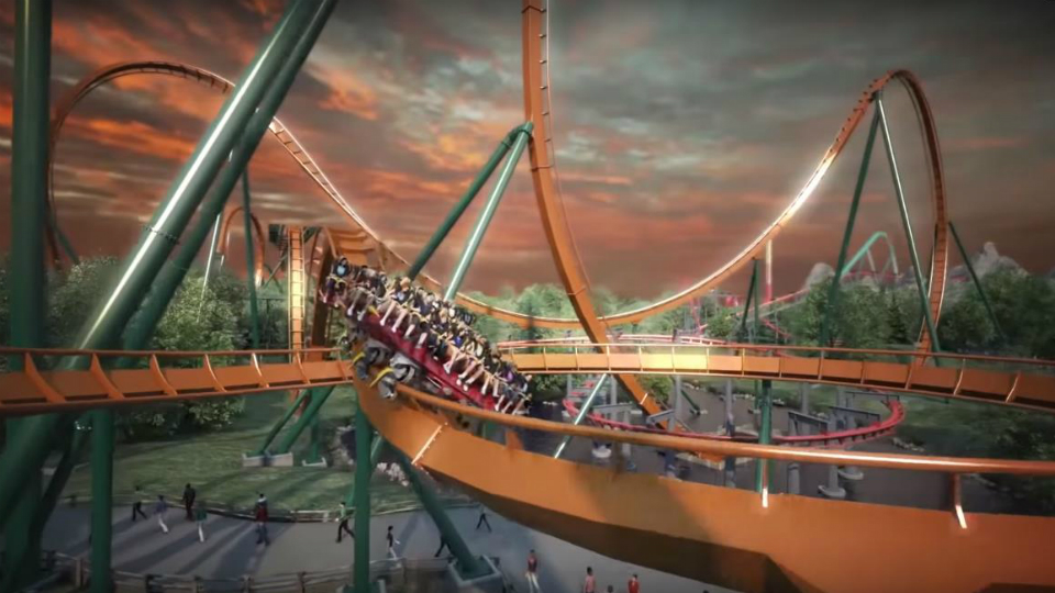 Yukon Striker - World's Tallest Fastest Longest Dive Roller Coaster