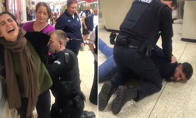 Rochdale police drag couple to floor and arrest them at Tesco store