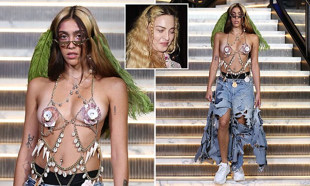 Madonna's Daughter Lourdes Leon Shows Some Skin at Her NYFW
