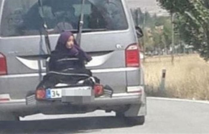 فيديو صادم- ربط ابنته بمؤخرة السيارة وسار بها 400 متر في أنقرة!