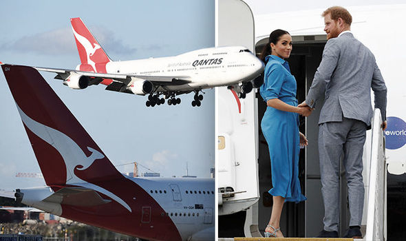 Plane carrying Prince Harry and Meghan aborts landing in Sydney