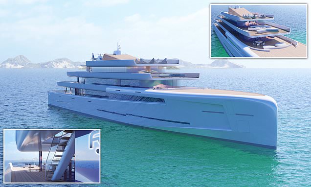 Now you sea me... £200million superyacht that turns invisible to anyone more than 50 metres away because it is covered in mirrors