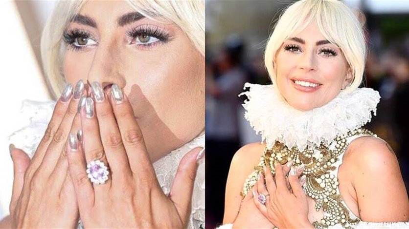 Lady Gaga's Pink Sapphire Engagement Ring