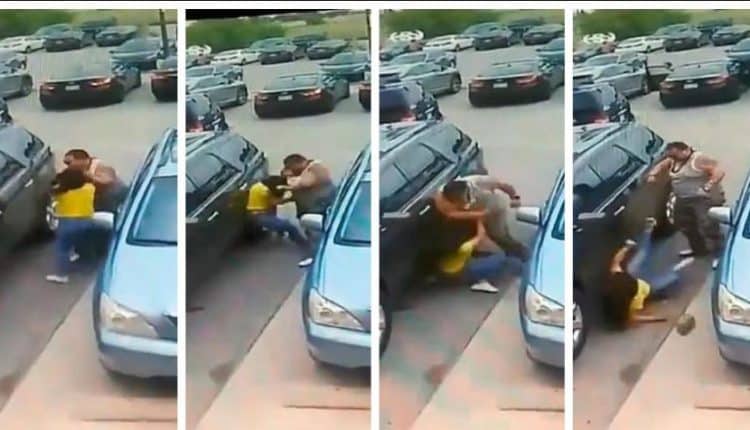San Antonio Man Beats A Woman After She Punches Him On A Parking Lot