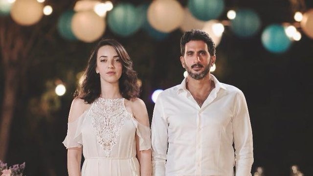 Lucy Aharish and Tzachi Halevy