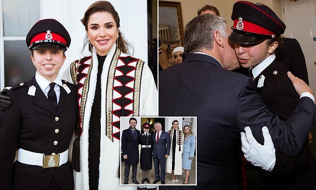 Queen Rania of Jordan visits Sandhurst as her daughter Princess Salma graduates