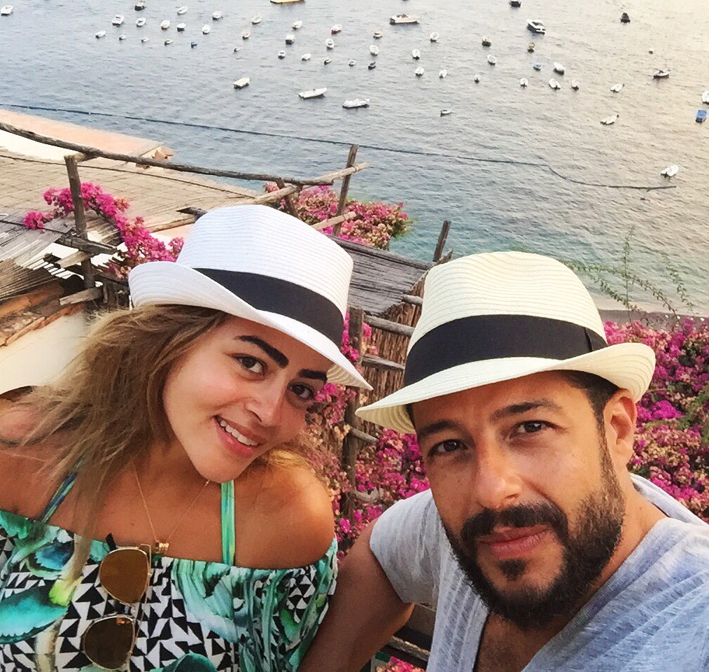 محمد حماقى وزوجته المغربية نهلة الحاجري