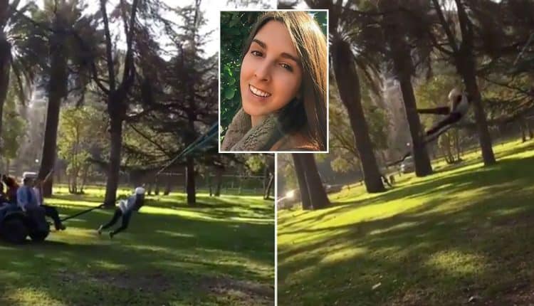 Terrifying ,Model gets whiplash after being fired from a giant catapult