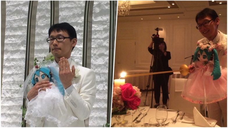 Japanese man marries hologram Hatsune Miku