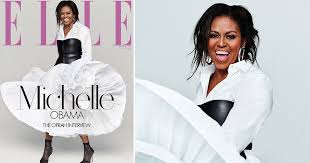 Michelle Obama Poses For Elle Magazine's December 2018