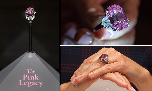 Pink diamond is bought for a record $50 MILLION by New York jeweller Harry Winston