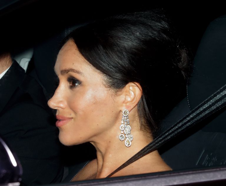 Kate Middleton And Meghan Markle Match Looks With Jewelled Earrings And Updos For Prince Charles' Birthday Party