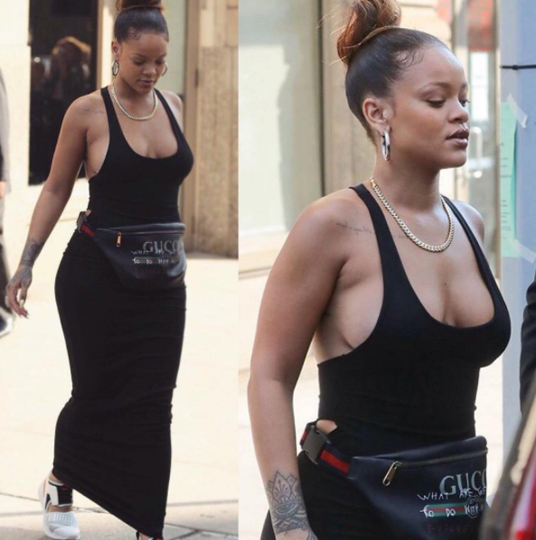 rihanna breast implants