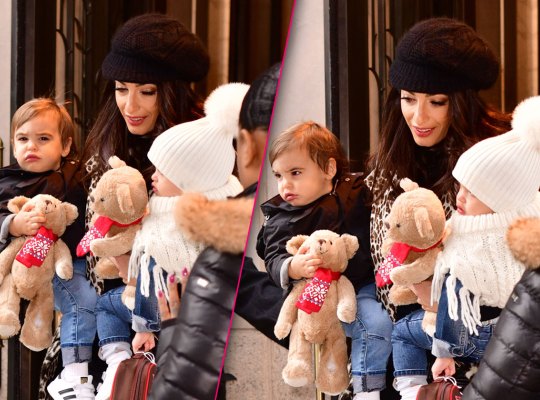 Amal Clooney takes rare outing with twins