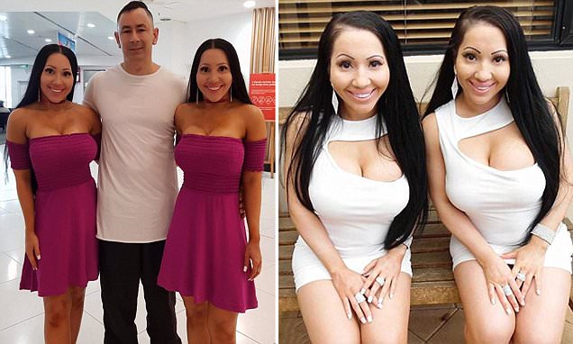 'We're trying to have babies with the SAME MAN': Identical twins who sleep in the same bed with their shared boyfriend reveal plans to fall pregnant with him