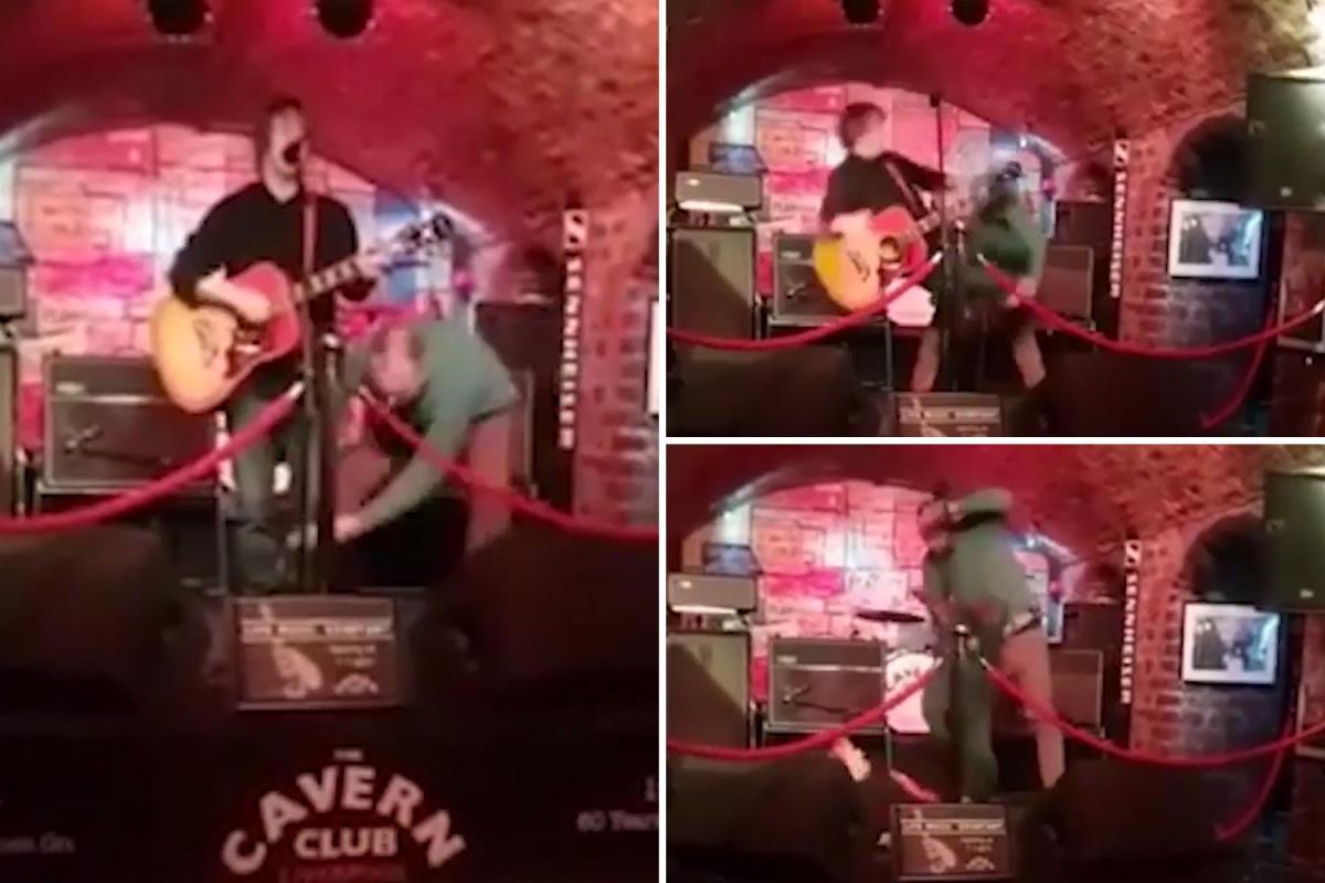 Singer is attacked while performing on stage at The Cavern