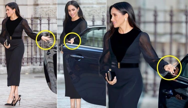 Meghan Markle's first Royal solo outing saw her close own car door up