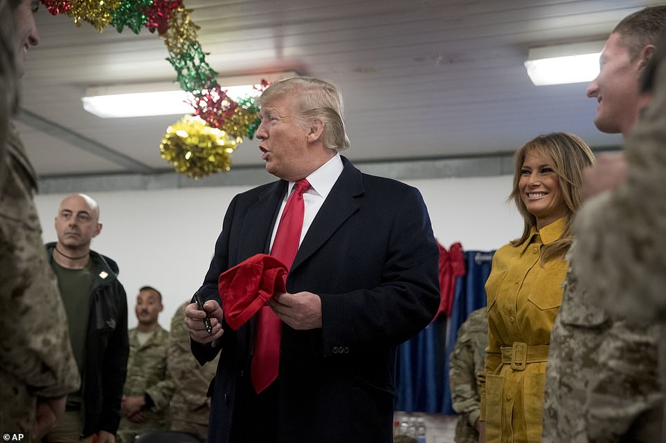 Trump makes surprise visit to Iraq with Melania