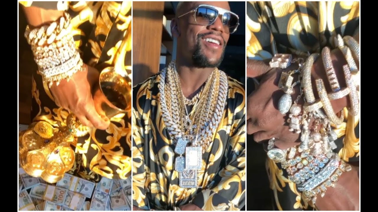 Floyd Mayweather Shows How Rich He Really Wears $50M Worth Jewelry