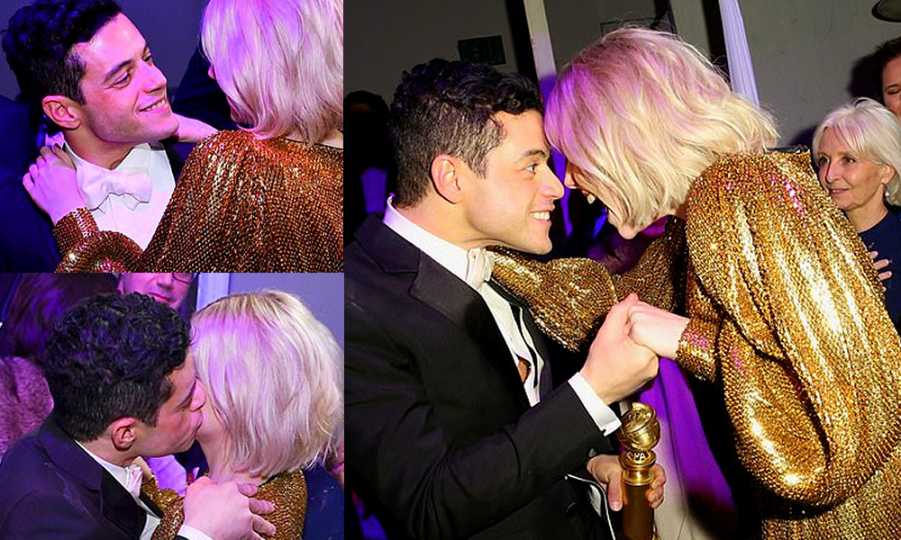 Rami Malek Shows Off Major PDA with Girlfriend Lucy Boynton at the 2019 Academy Awards