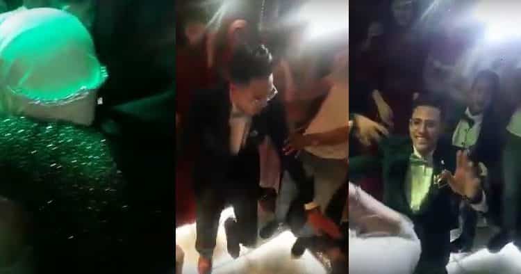 شاهد.. عريس مصري يقبل قدم خطيبته في حفل خطوبته يشعل غضب السوشيال ميديا