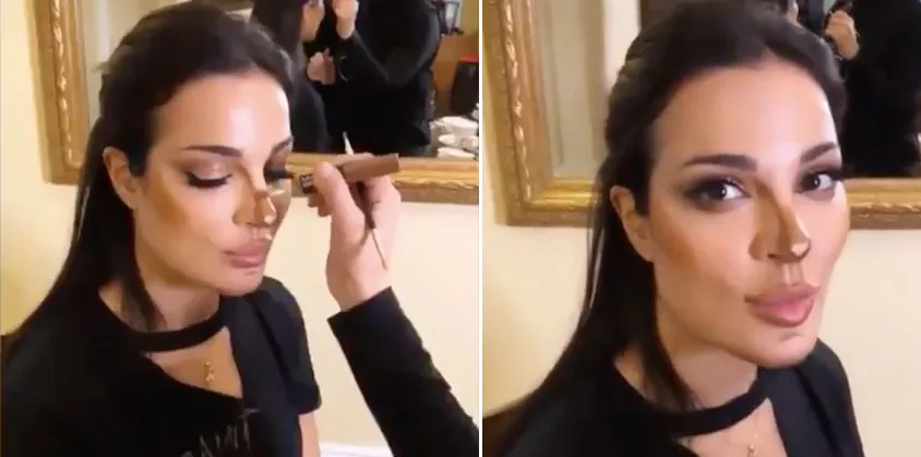 نادين نسيب نجيم بماكياج القطة