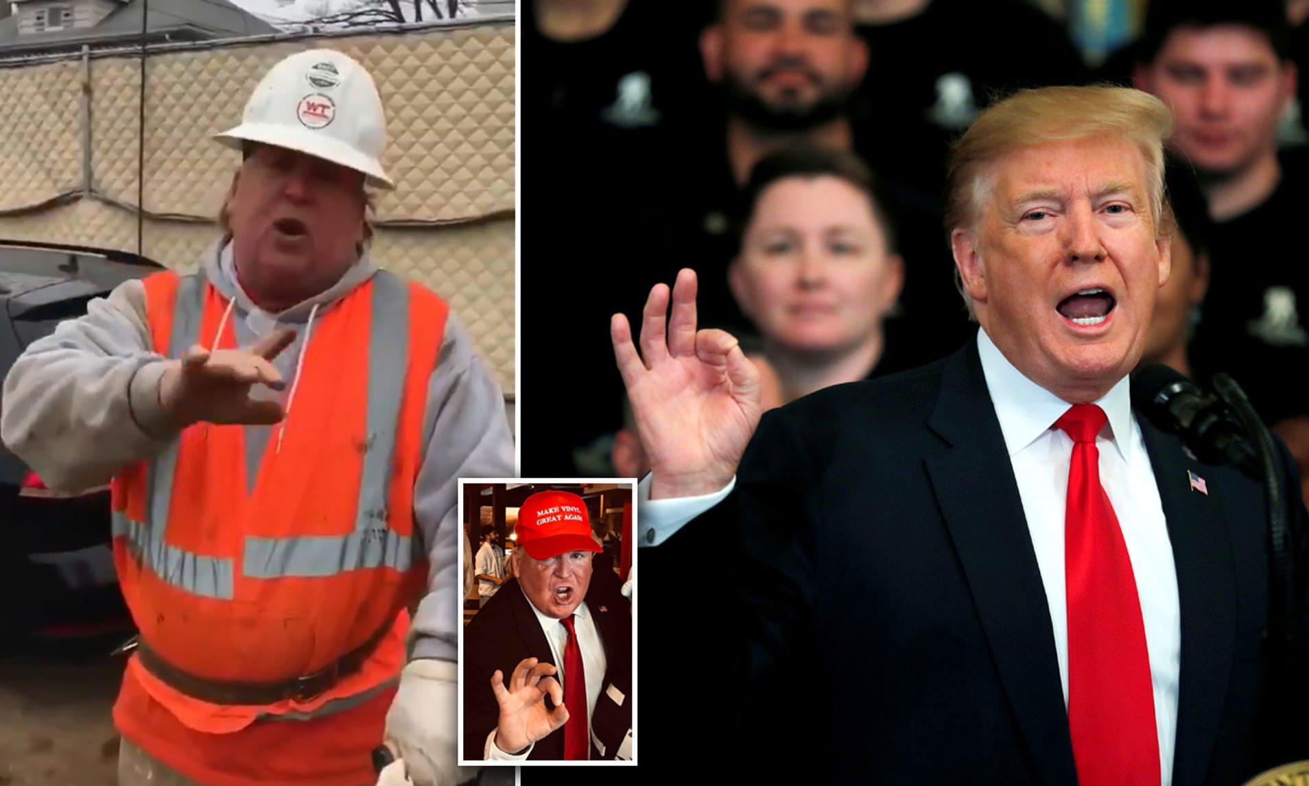 Meet the New York construction worker whose uncanny Donald Trump impersonation has earned him more than 3.1 million views in just ten days