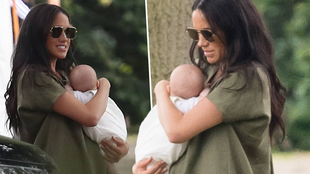 Baby Archie makes first public appearance with mum Meghan Markle